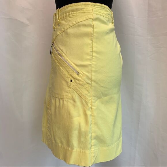Jamie Sadock yellow golf skirt skort Sz 6/8 - Picture 3 of 12